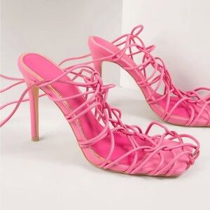 Brand New Elegant Pink Strappy Heels